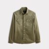 Men's Roper Denim Shirt :: Olive Green