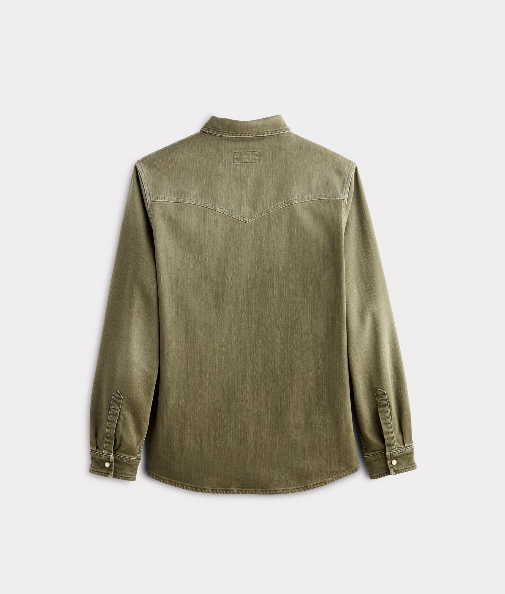 Men's Roper Denim Shirt :: Olive Green