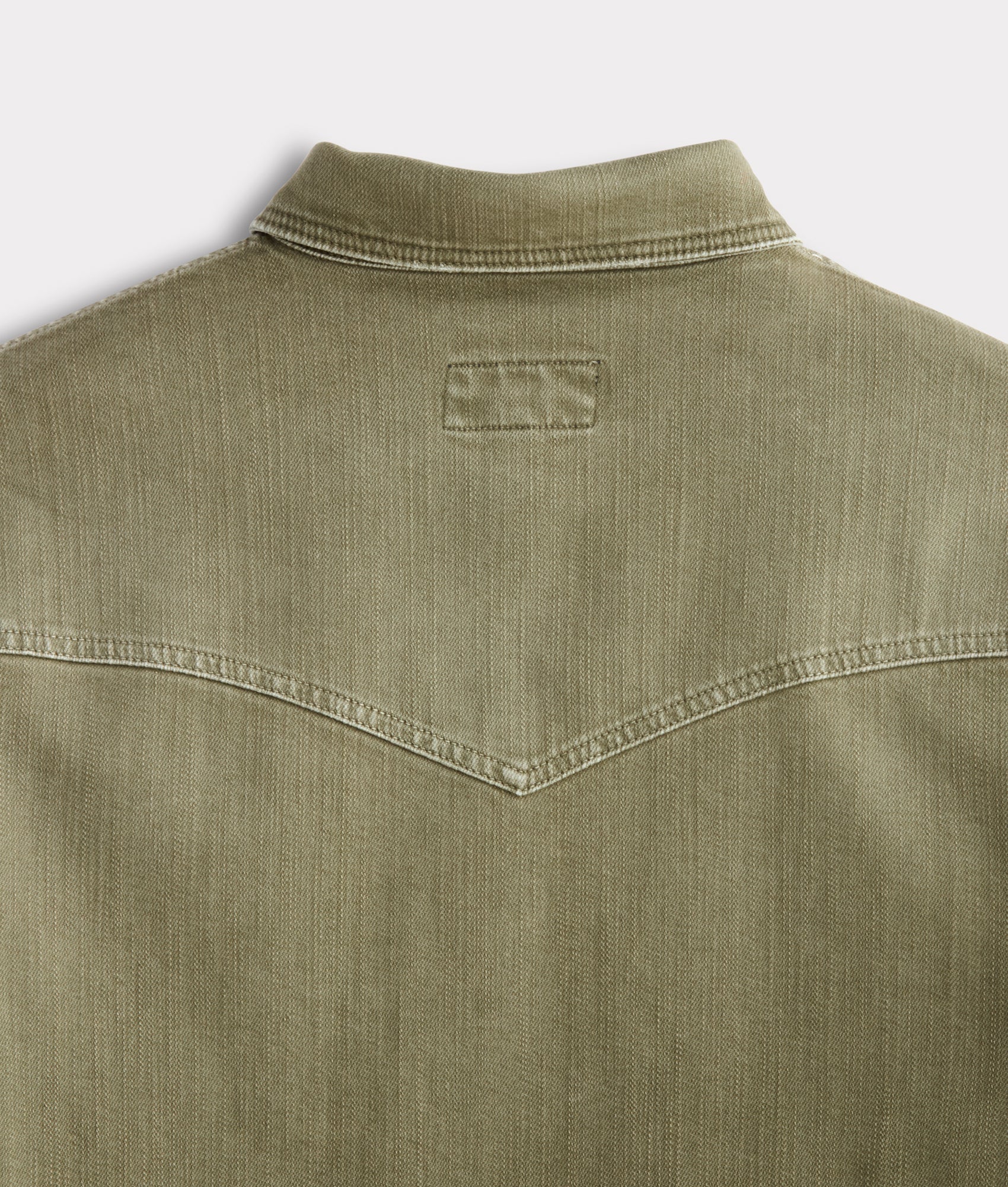 Men's Roper Denim Shirt :: Olive Green
