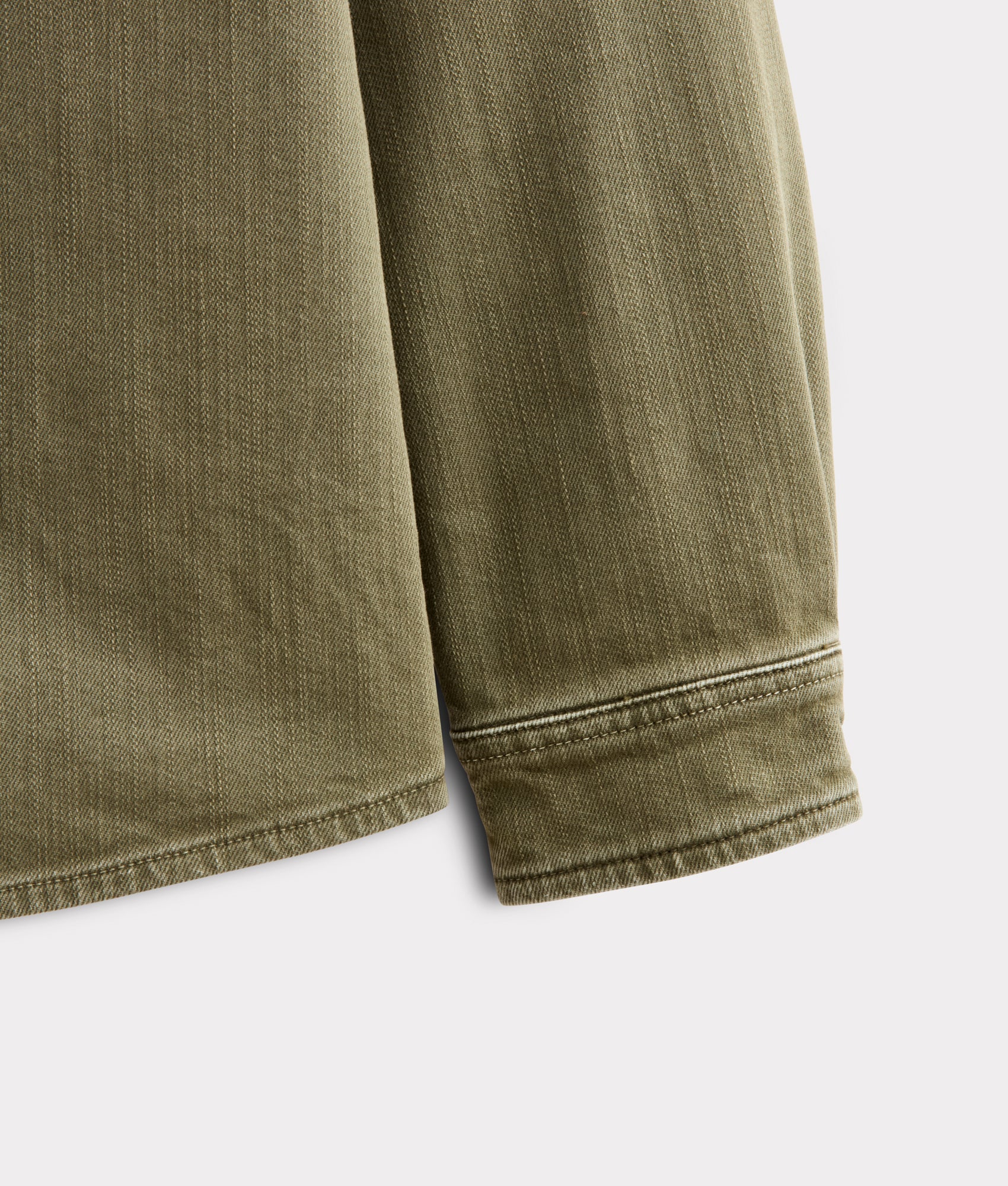 Men's Roper Denim Shirt :: Olive Green
