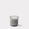 Double Wick Leather Scented Candle :: White