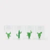 Tucson Saguaro Cactus Drinking Glasses - Set of Four :: Green