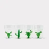 Tucson Saguaro Cactus Drinking Glasses - Set of Four :: Green