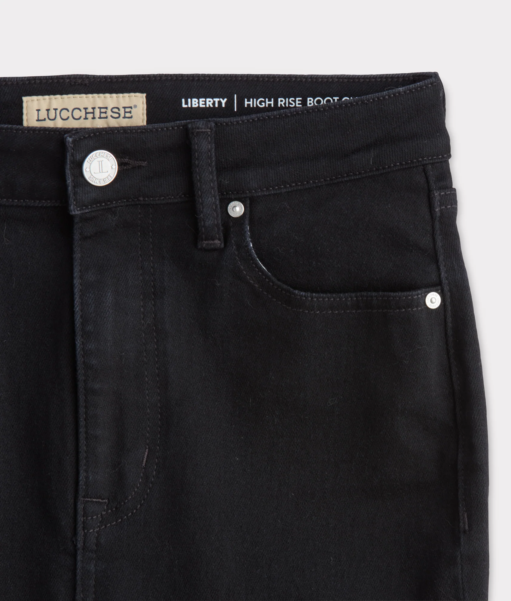 Liberty High-Rise Bootcut Jean :: Black Beauty