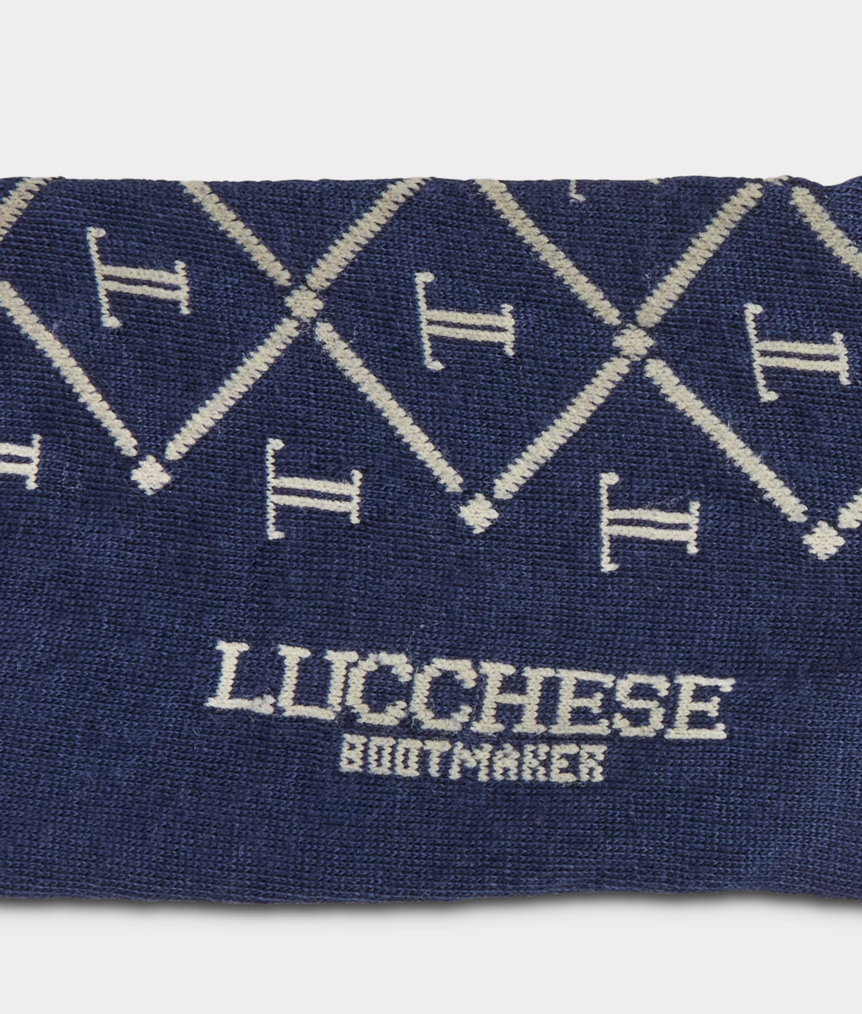 Mirrored-L Dress Sock :: Navy