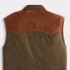 Rit Two-Tone Vest :: Olive