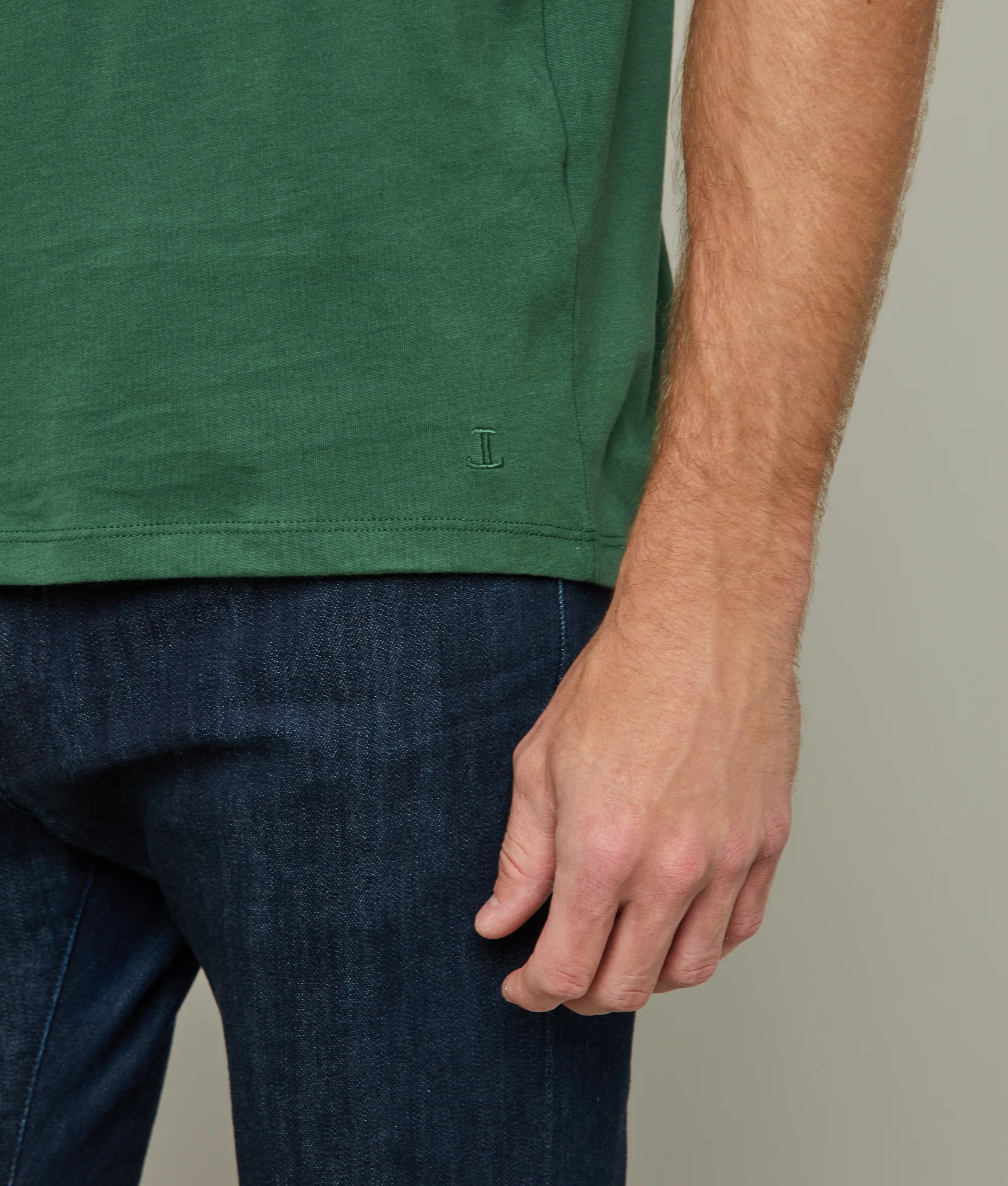 11291-lucchese-crew-neck-tee-loden-green-2.webp Lucchese Crew Neck Tee :: Loden Green