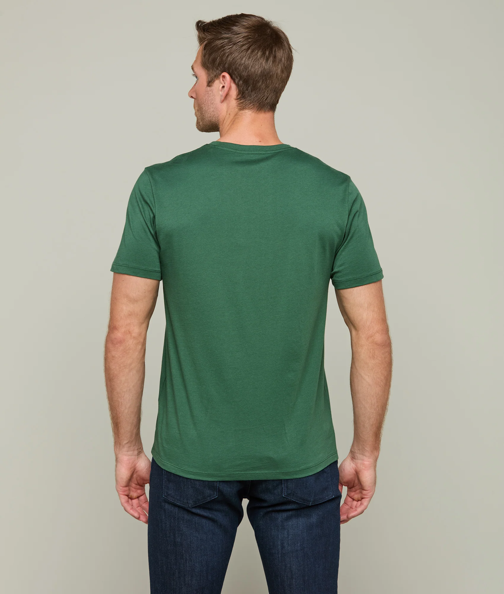 11291-lucchese-crew-neck-tee-loden-green-3.webp Lucchese Crew Neck Tee :: Loden Green