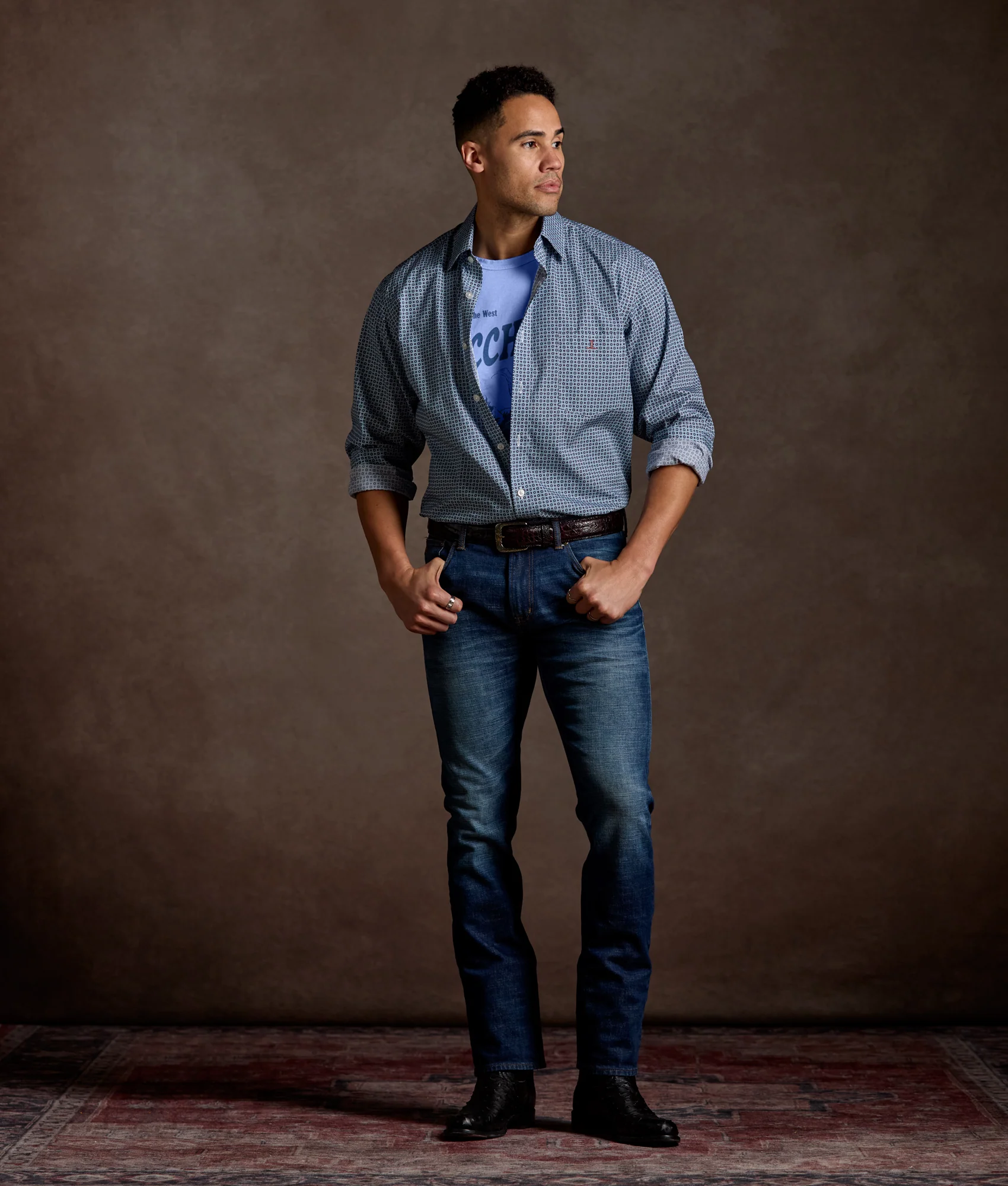 Spaghetti Western Tee :: Blue Jean