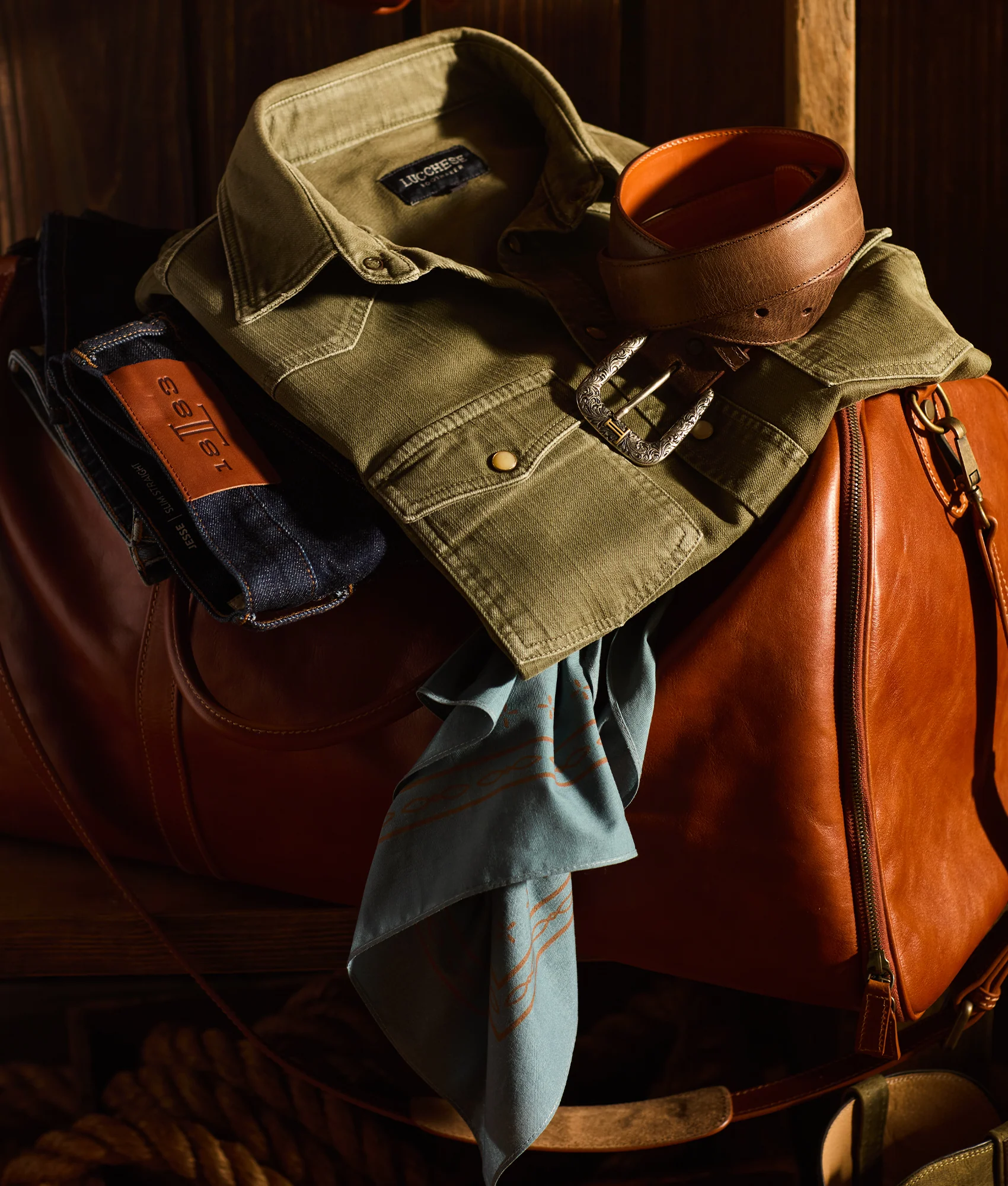 Cosimo Garment Duffle :: Cognac