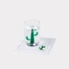 Tucson Saguaro Cactus Cocktail Napkins - Set of Four :: White