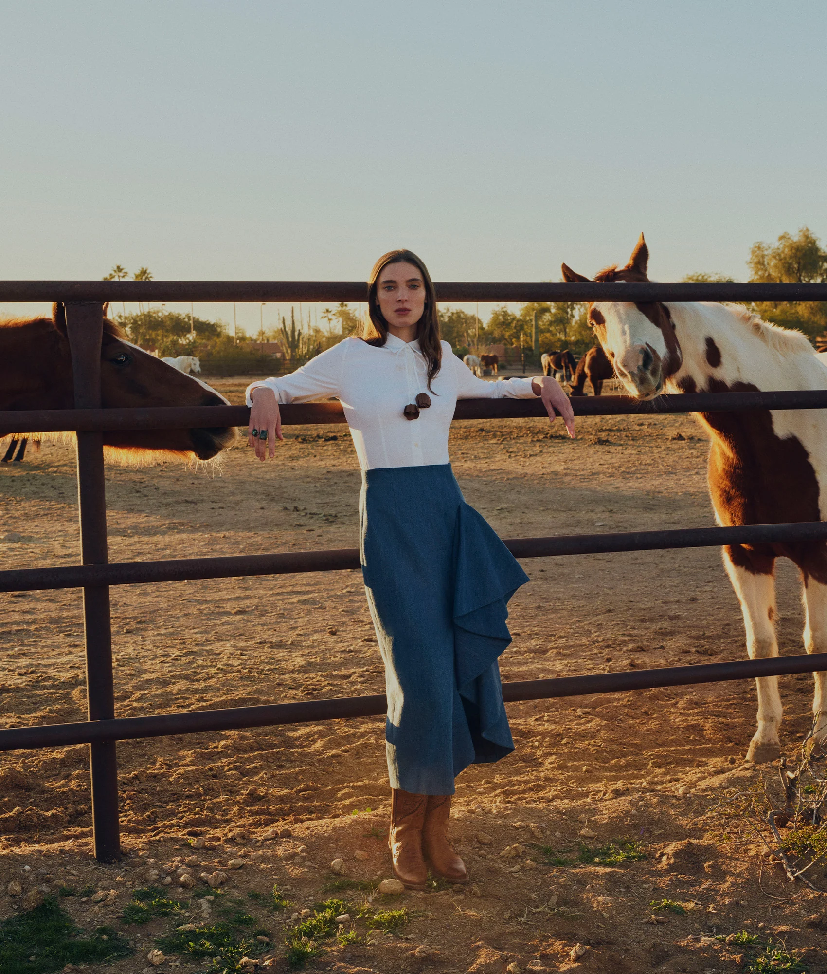 Lela Rose x Lucchese Starling :: Denim
