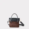 Mini Roma Suede Tote :: Brown