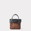 Mini Roma Suede Tote :: Brown