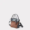 Mini Roma Suede Tote :: Brown