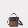 Mini Roma Suede Tote :: Brown
