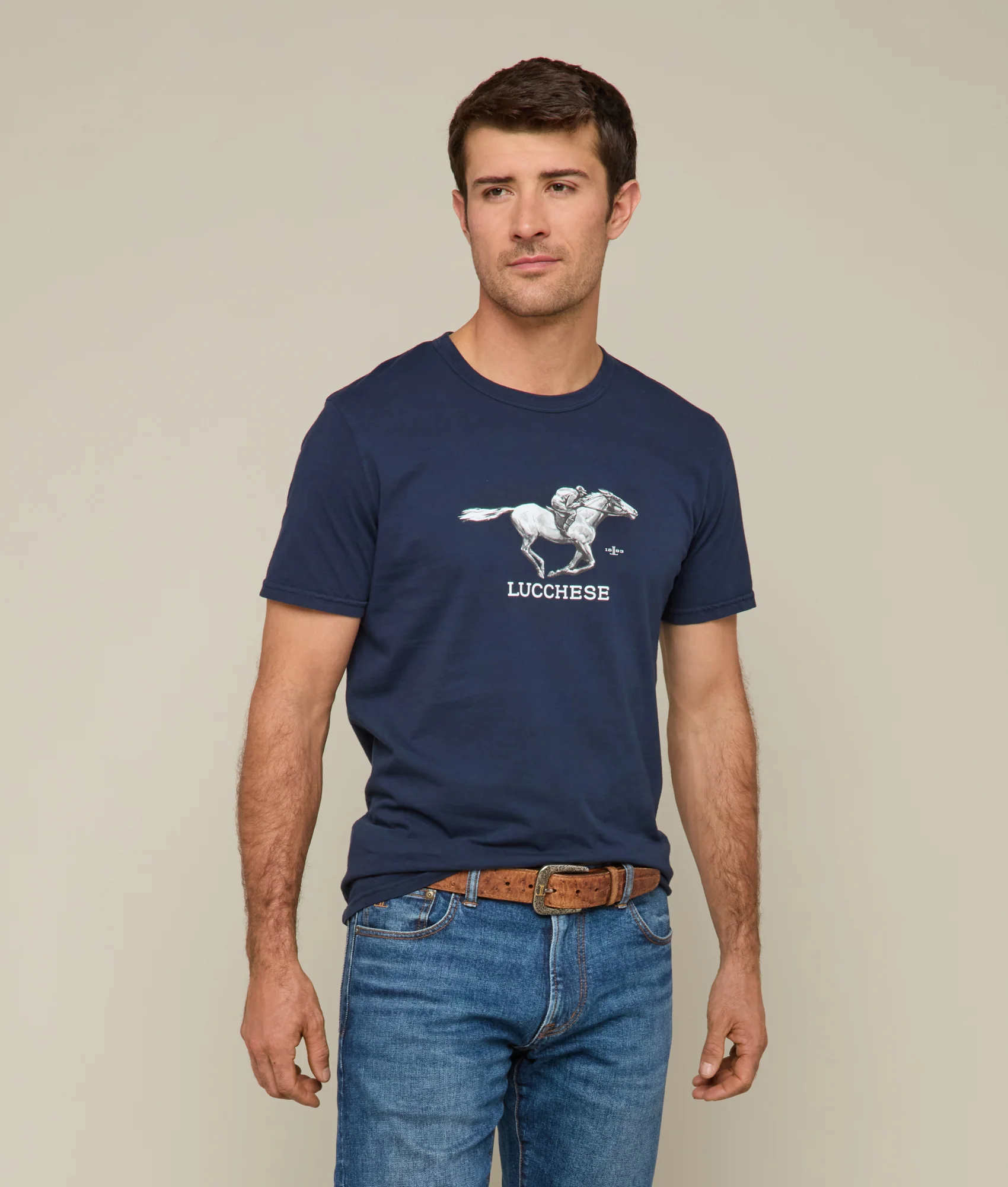 Lucchese Racehorse Tee :: Navy