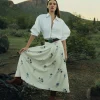 Lela Rose x Lucchese Blue Jay :: Blue + Cream