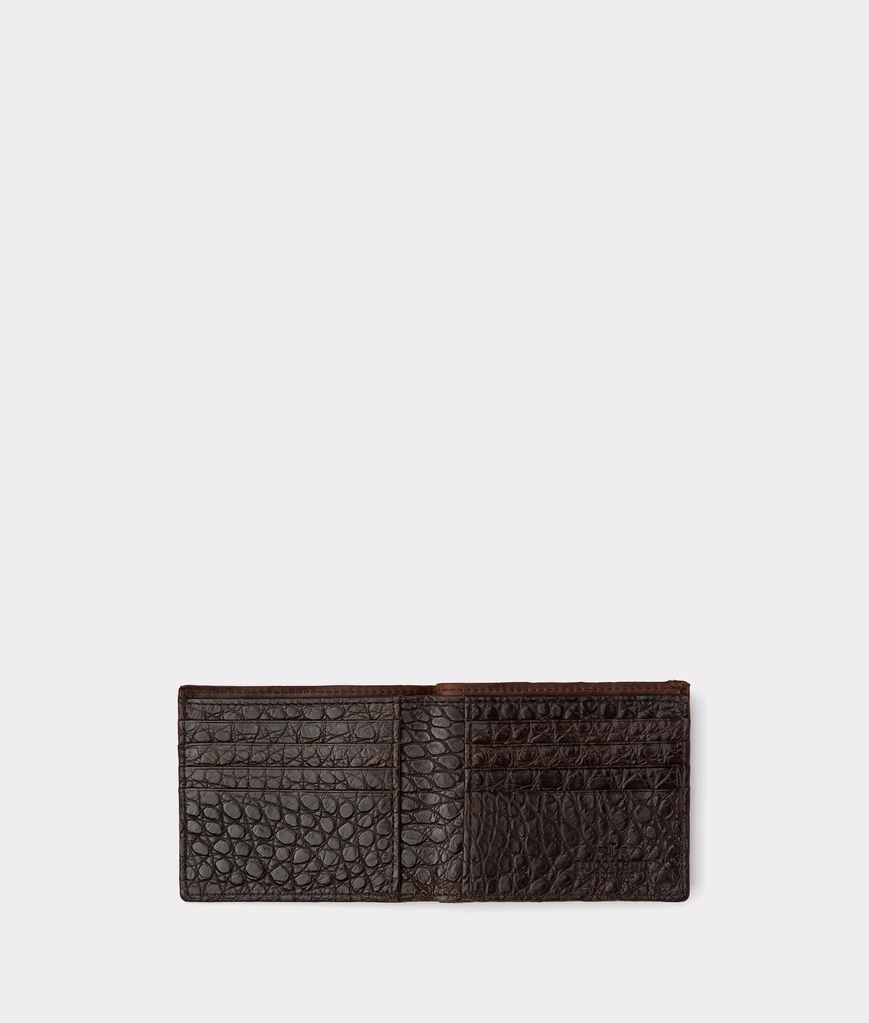 Hipster Wallet - American Alligator :: Chocolate