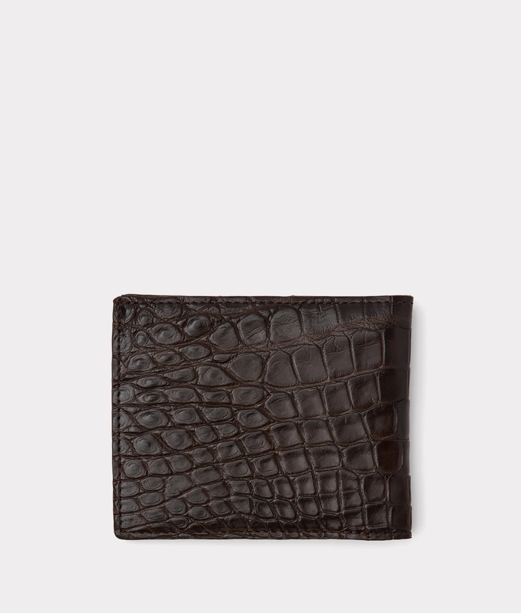 Hipster Wallet - American Alligator :: Chocolate