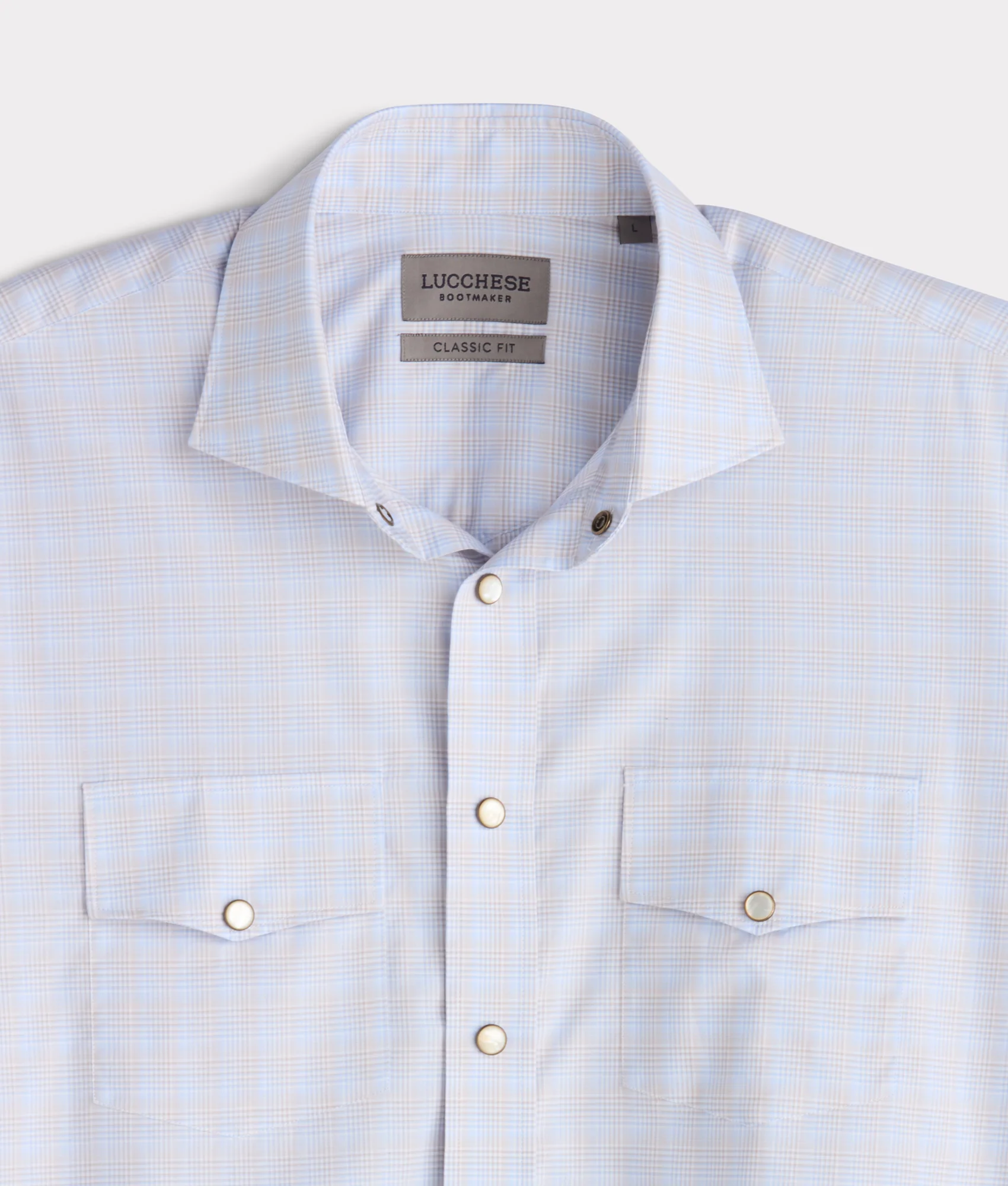 El Paso Classic Fit :: Sky Blue Plaid