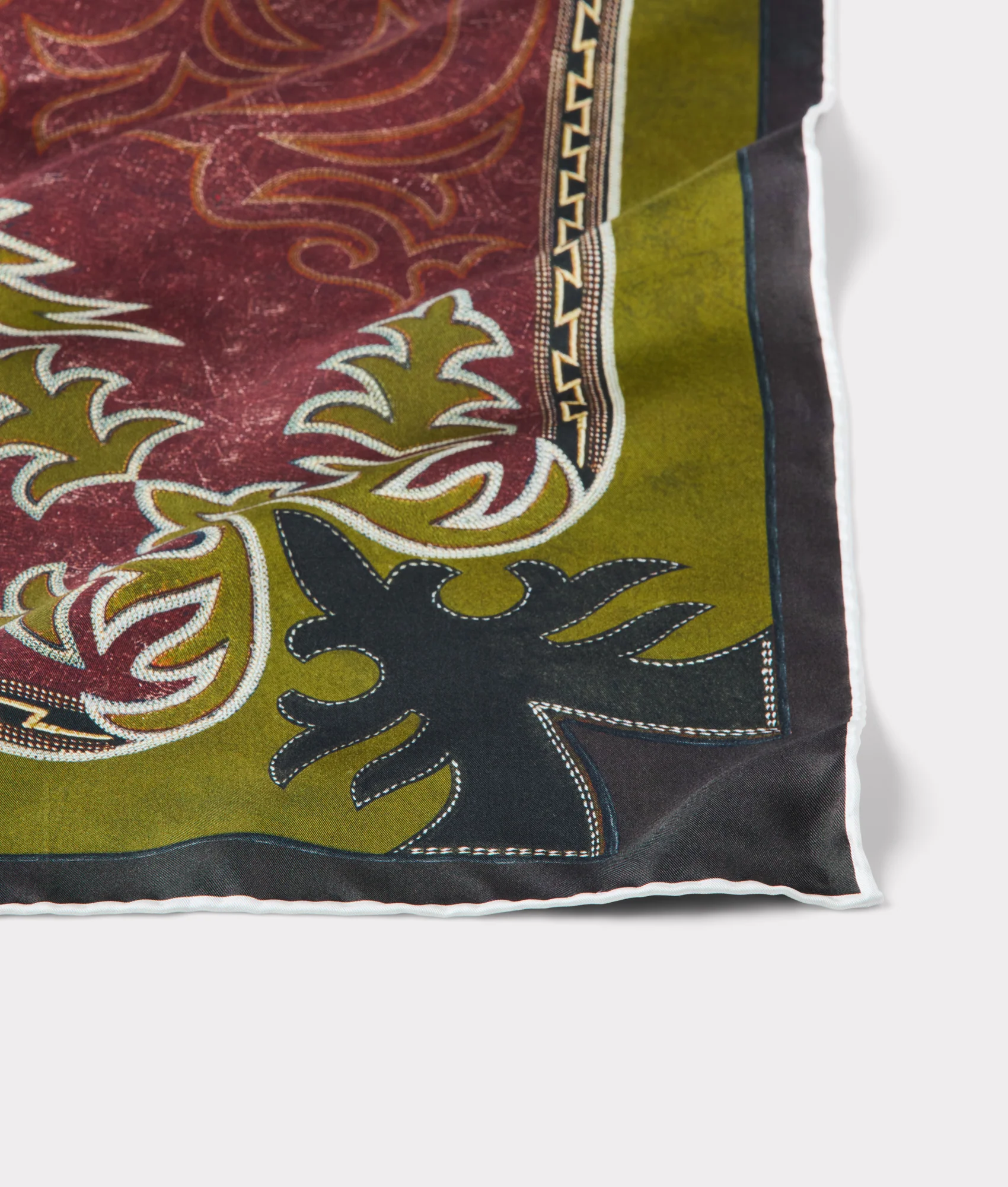 Saddle Scarf :: Brown/Green