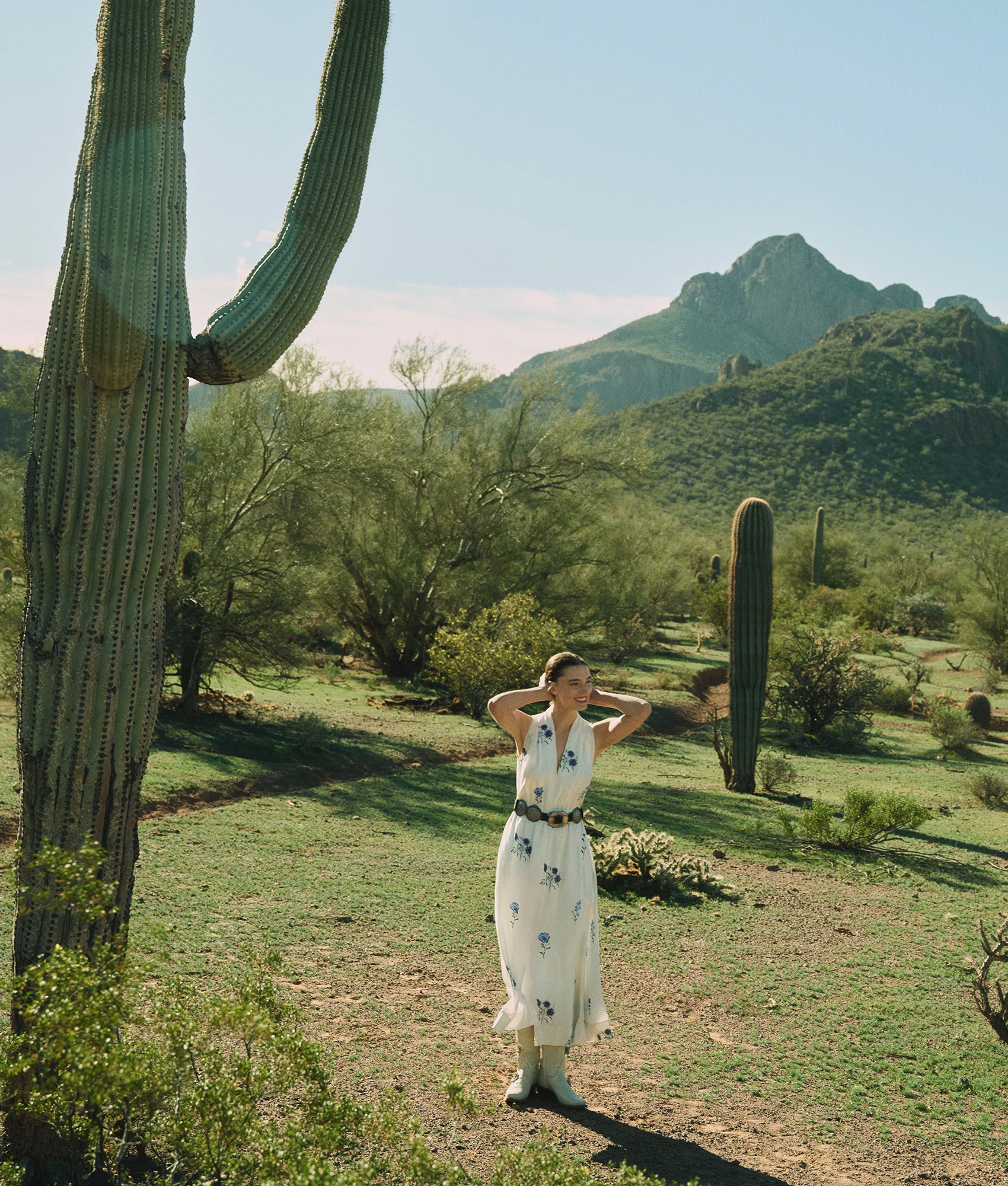Lela Rose x Lucchese Robin :: White + Blue