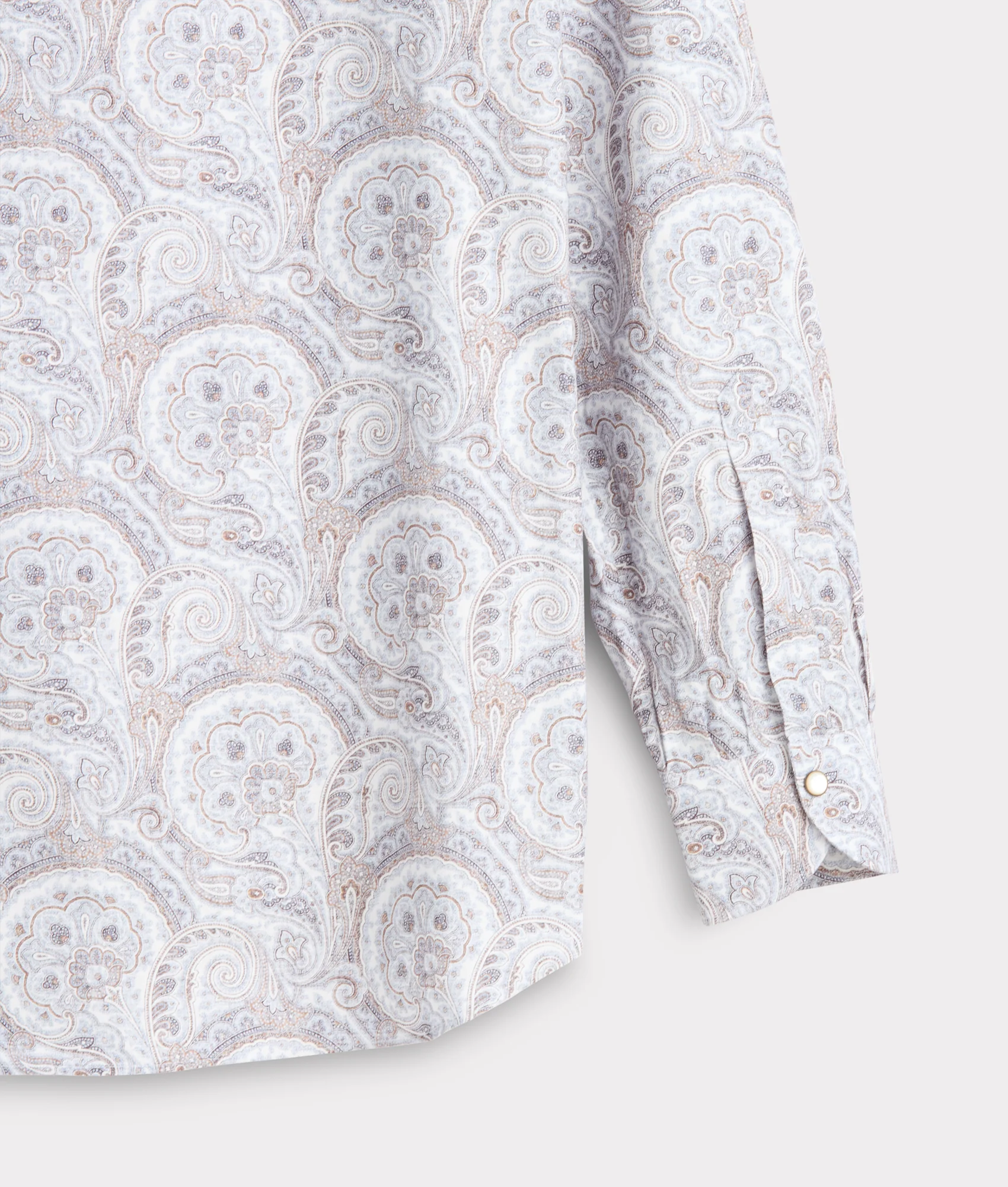 El Paso Modern Fit :: Blue And Brown Paisley