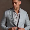 El Paso Modern Fit :: Blue And Brown Paisley