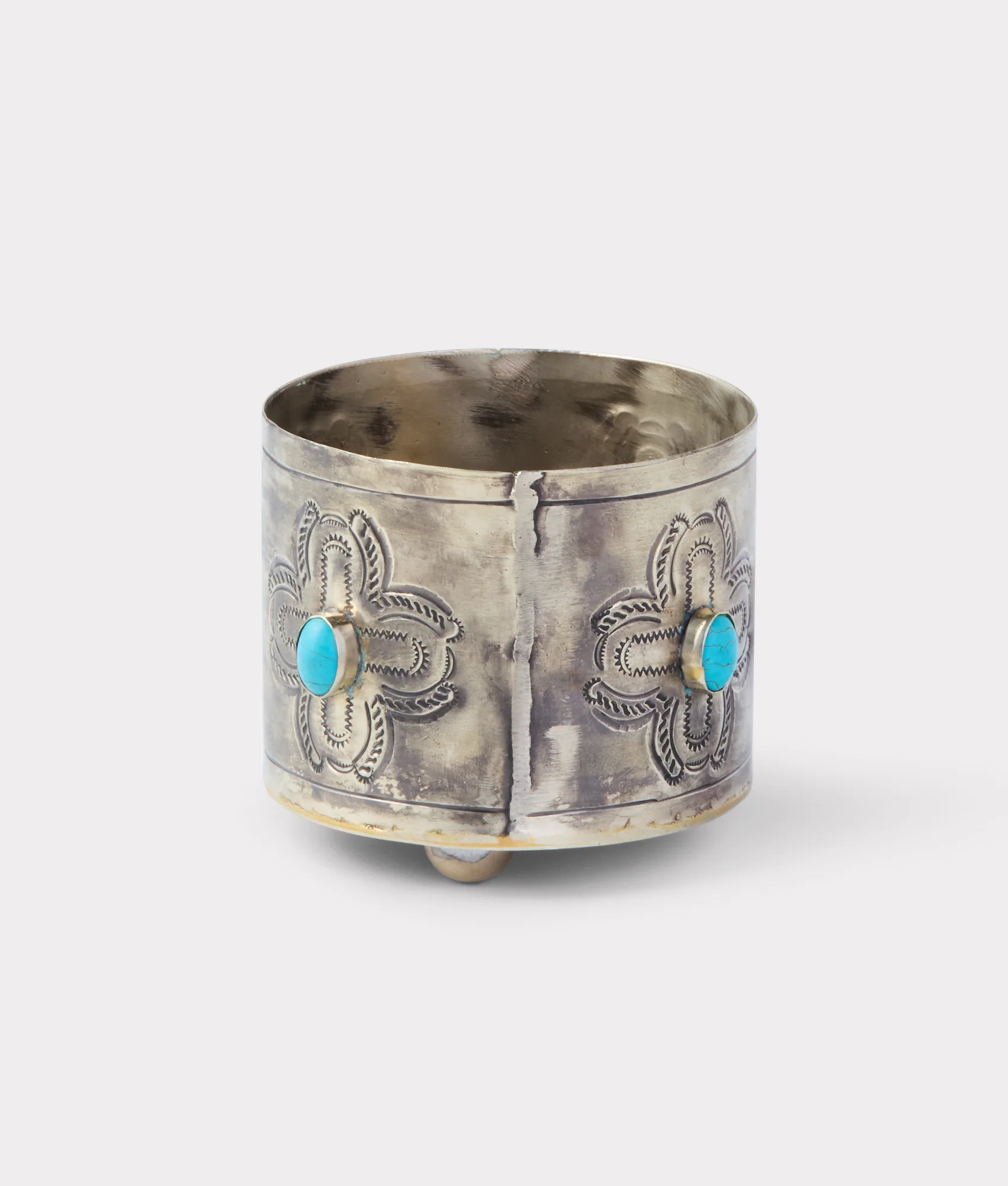 Southwestern Wine Coaster :: Silver