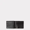 Hipster Wallet - American Alligator :: Black