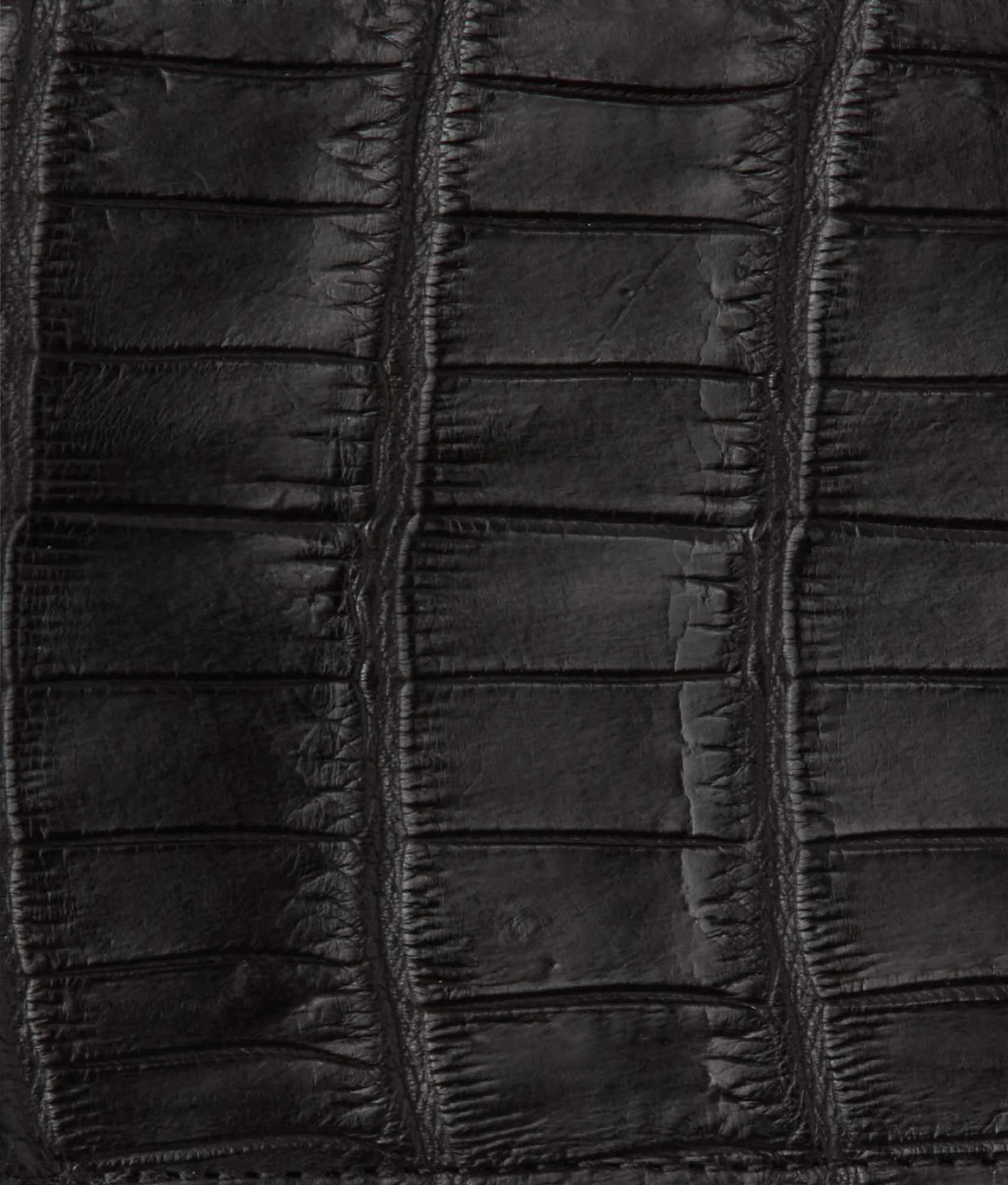 Hipster Wallet - American Alligator :: Black