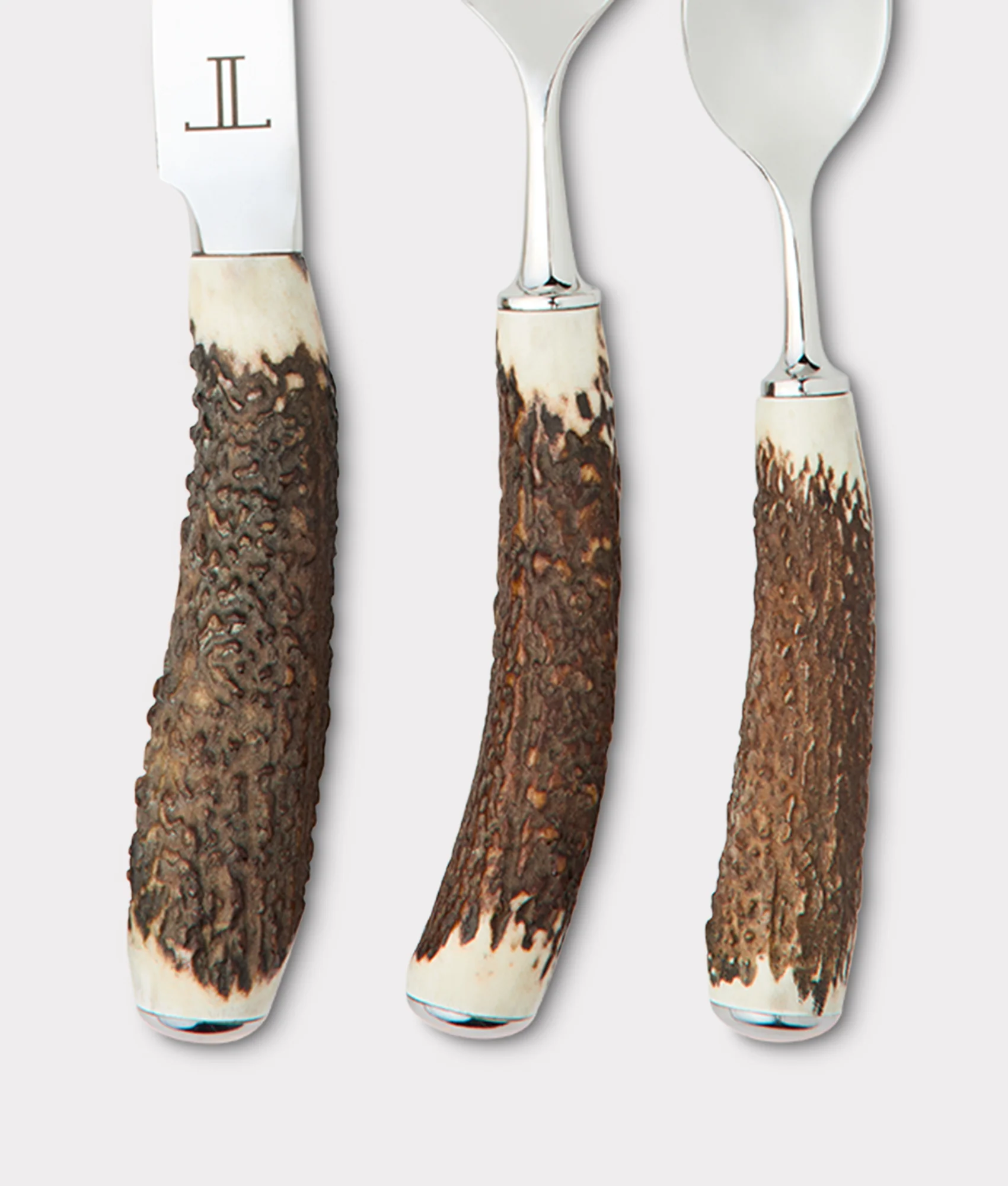 Stag Horn Flatware - 5 Piece Place Setting :: Silver