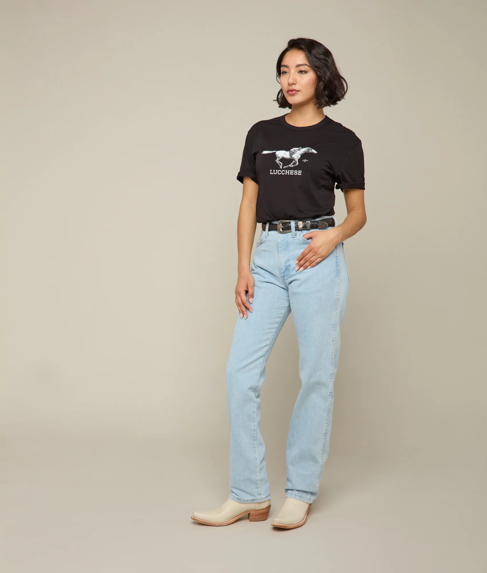 Lucchese Racehorse Tee :: Black