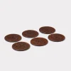 Carver Coaster - Set of Six :: Brown