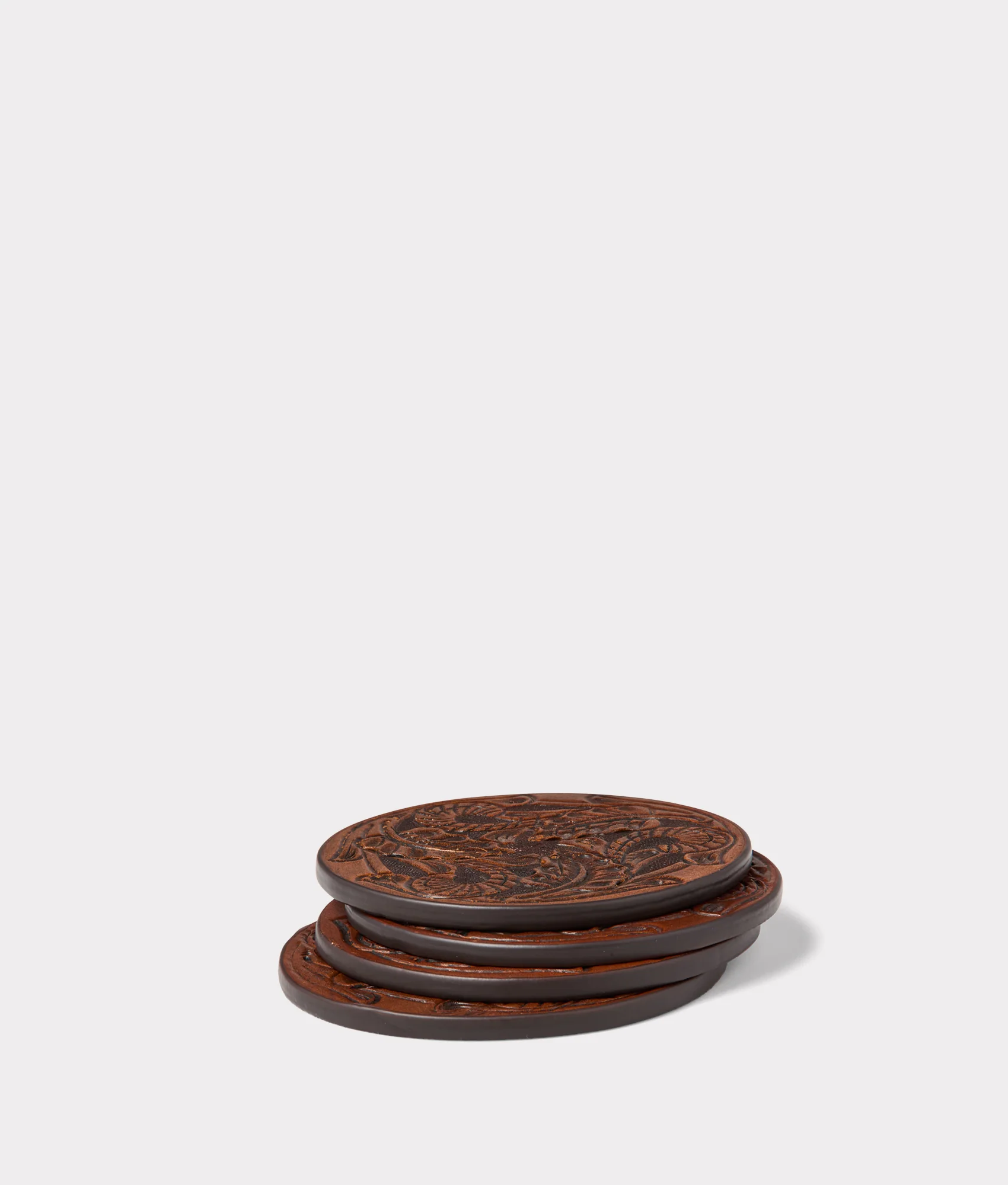 Carver Coaster - Set of Six :: Brown