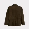 Hogan Suede Blazer :: Olive