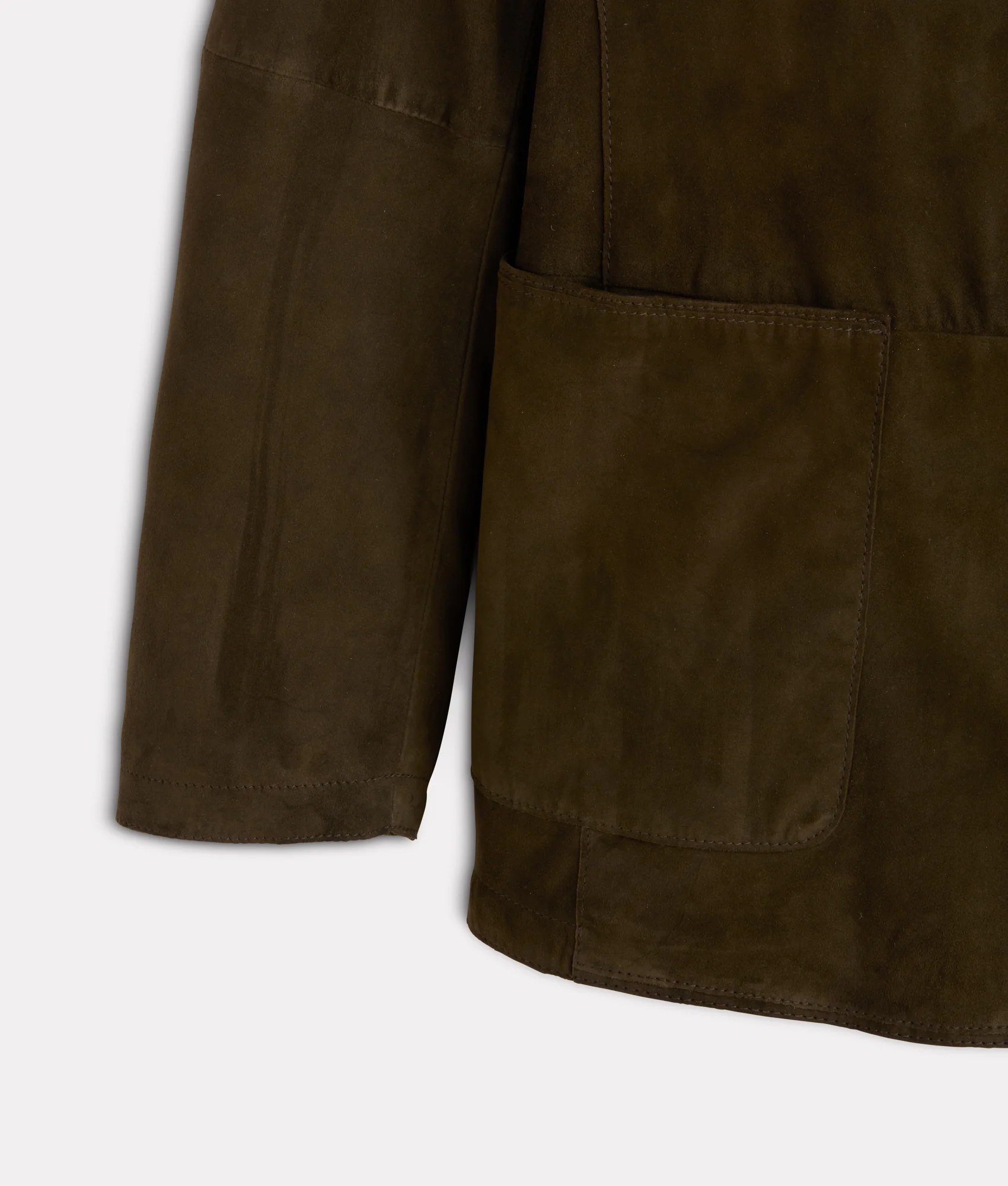 Hogan Suede Blazer :: Olive