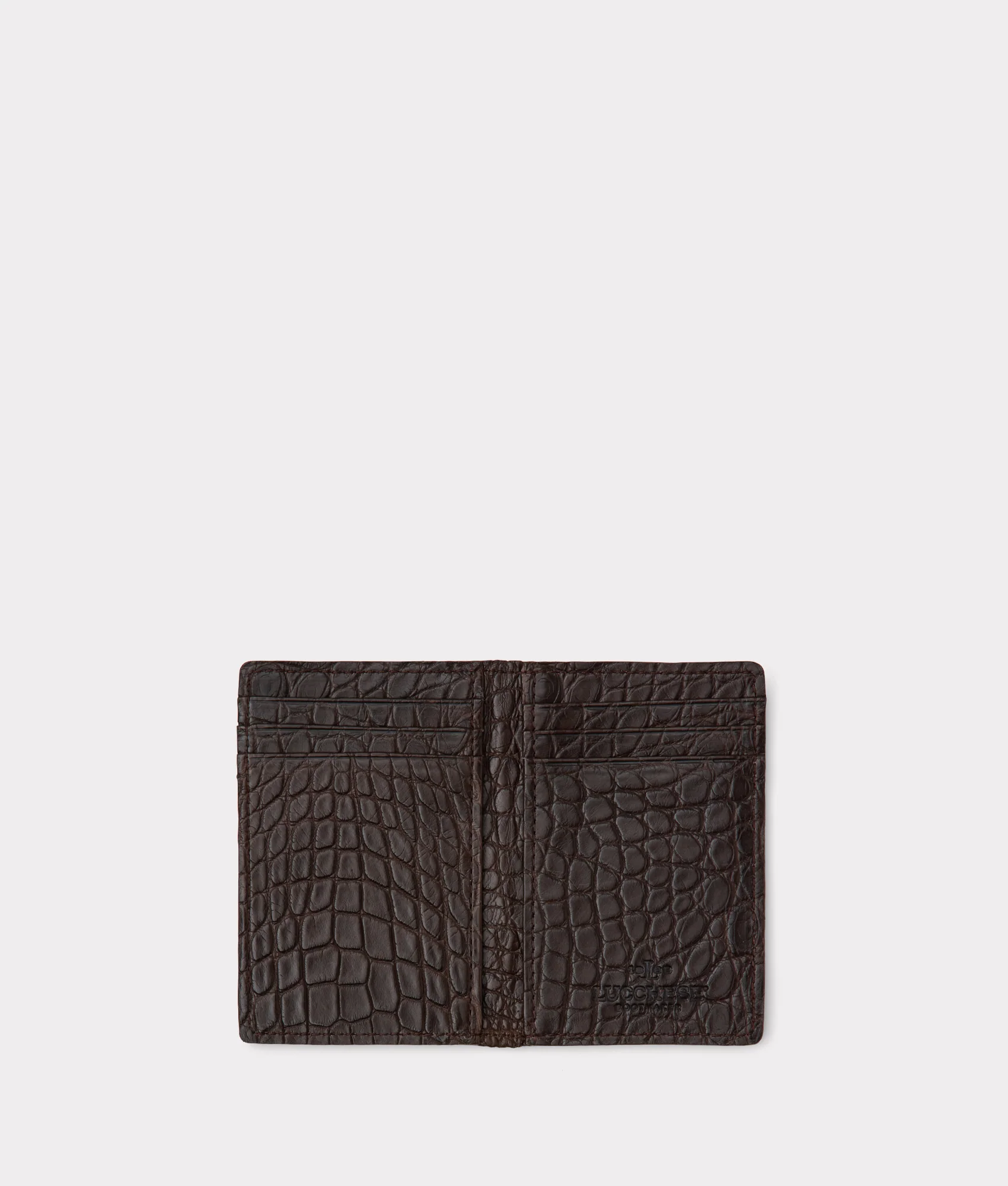 Bifold Wallet - American Alligator :: Chocolate
