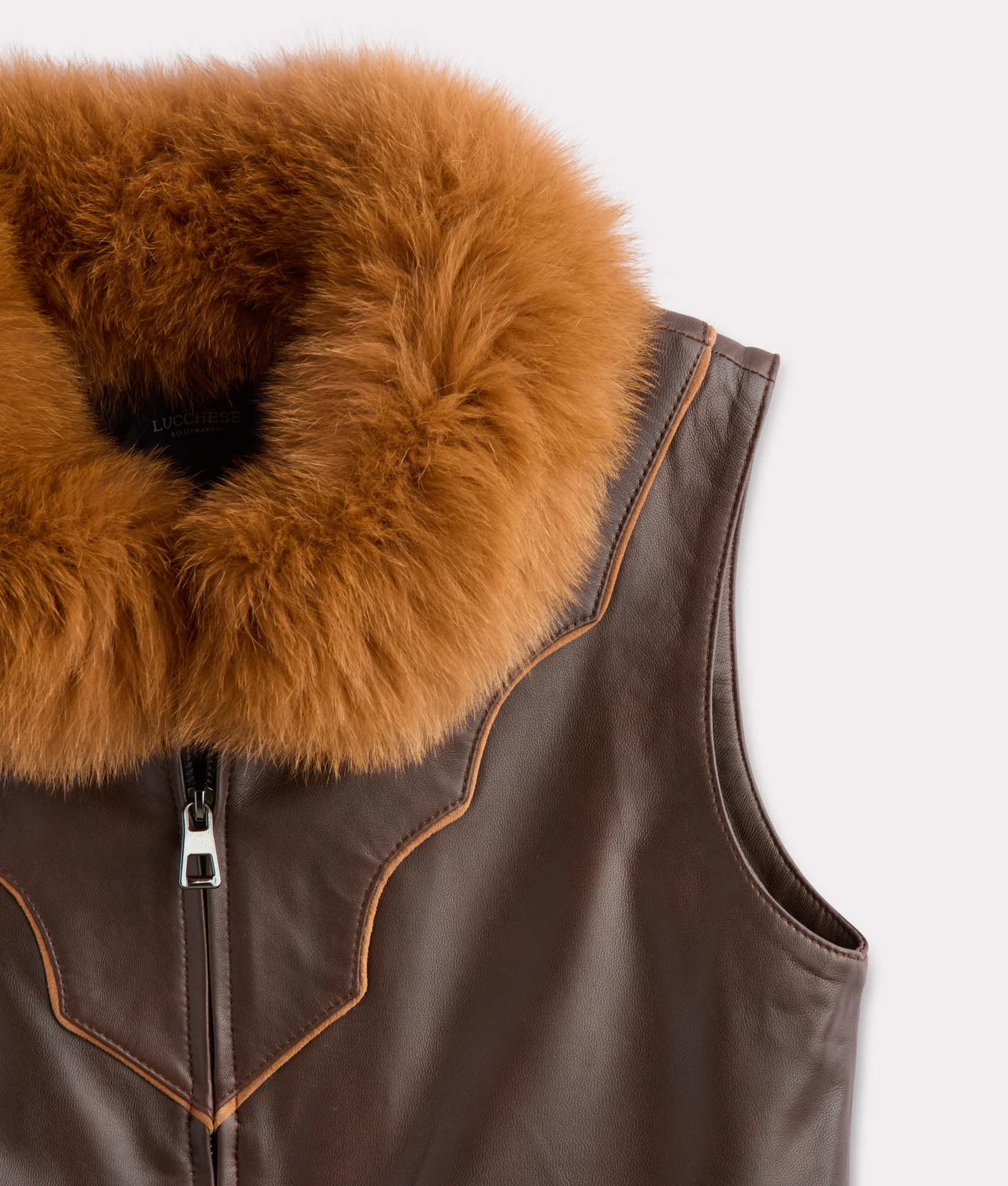 Duchess Of The Range Fur Vest :: Brown