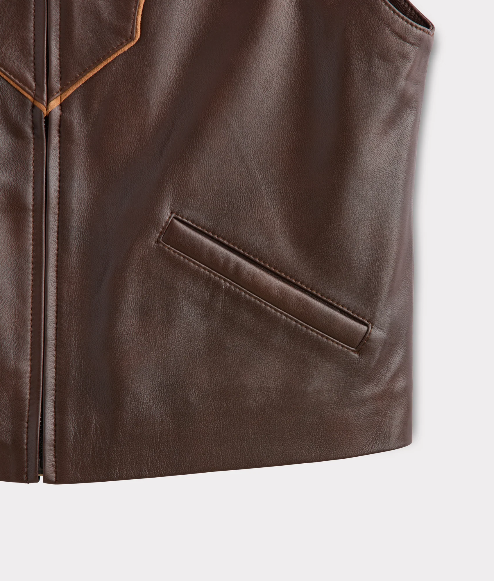 Duchess Of The Range Fur Vest :: Brown