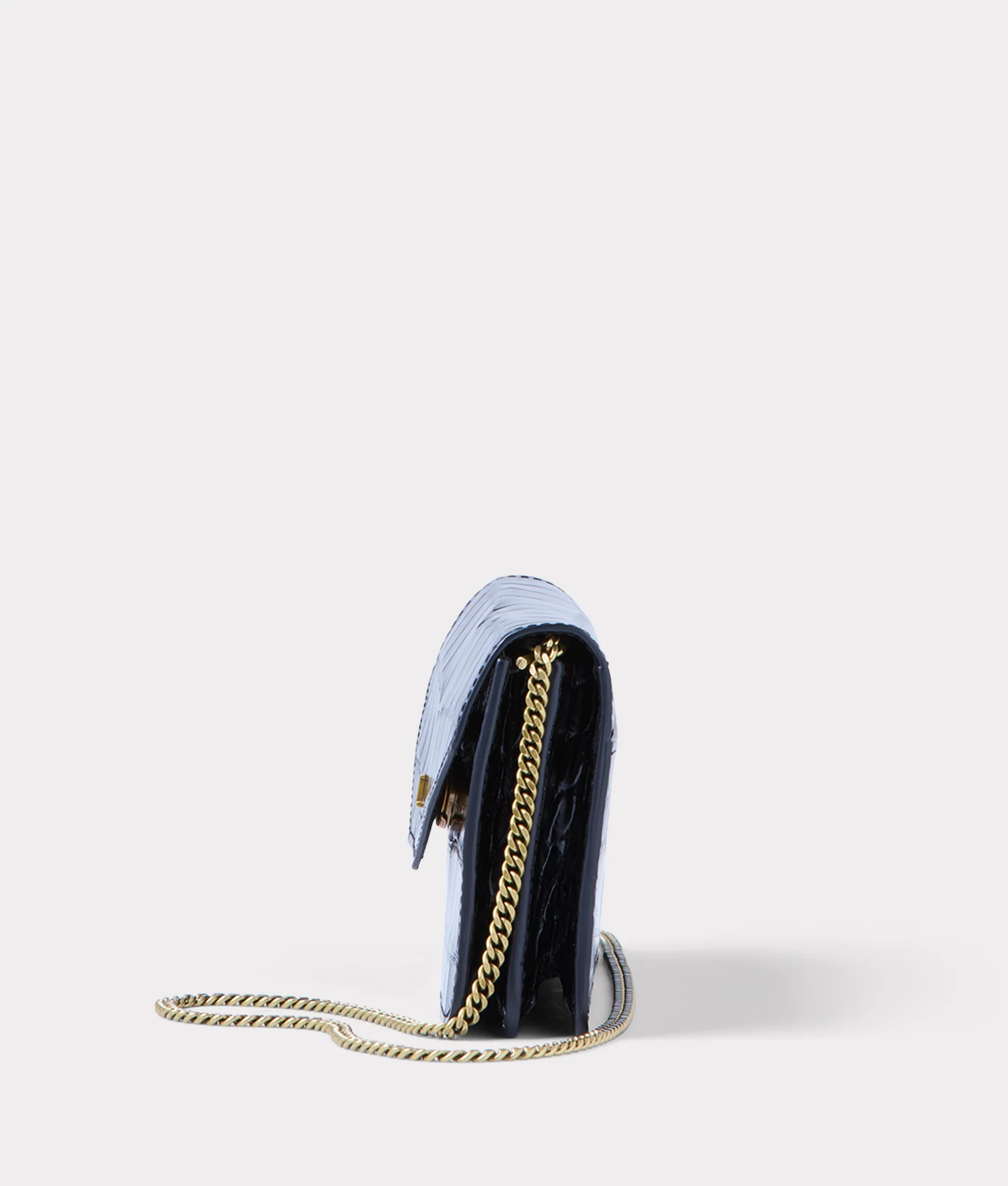 Long Exotic Wallet On A Chain :: Black