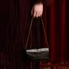 Long Exotic Wallet On A Chain :: Black