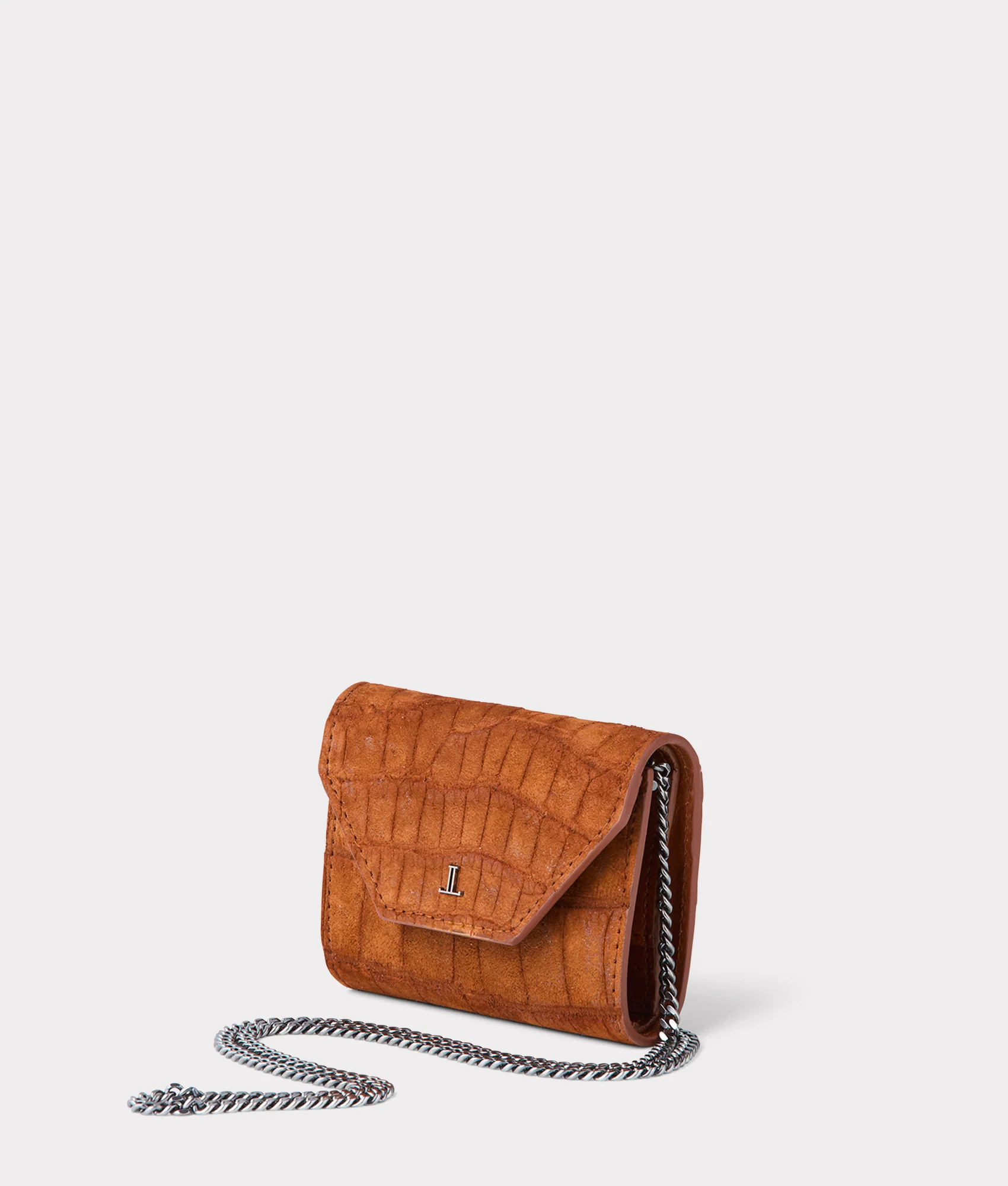 Exotic Short Wallet On A Chain :: Cognac