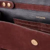 Bowie Suede Fringe Clutch :: Chocolate