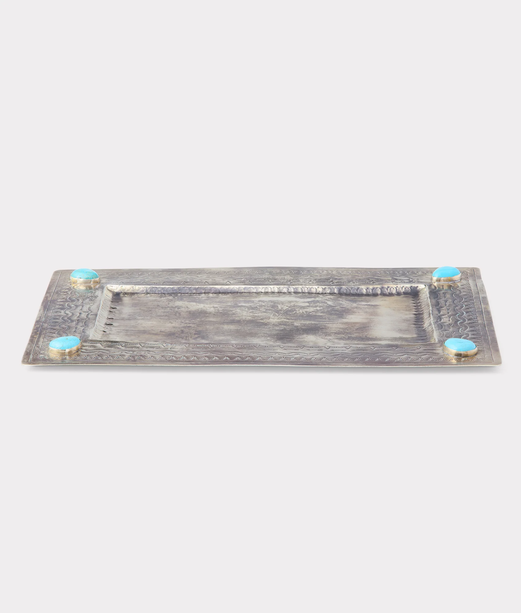 Large Southwestern Tray :: Silver