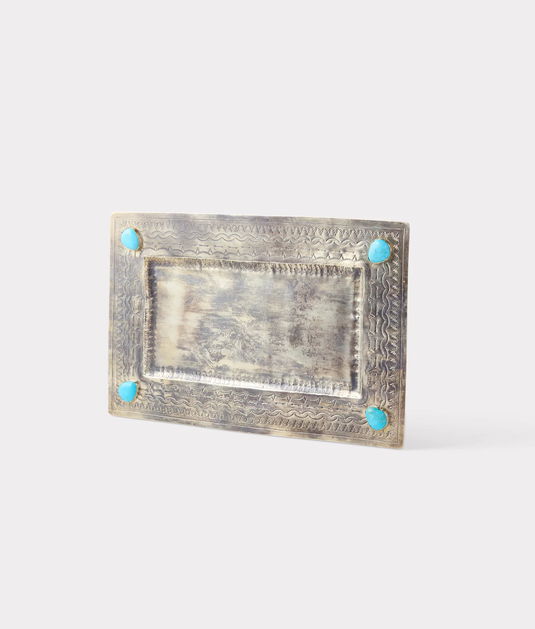 Large Southwestern Tray :: Silver