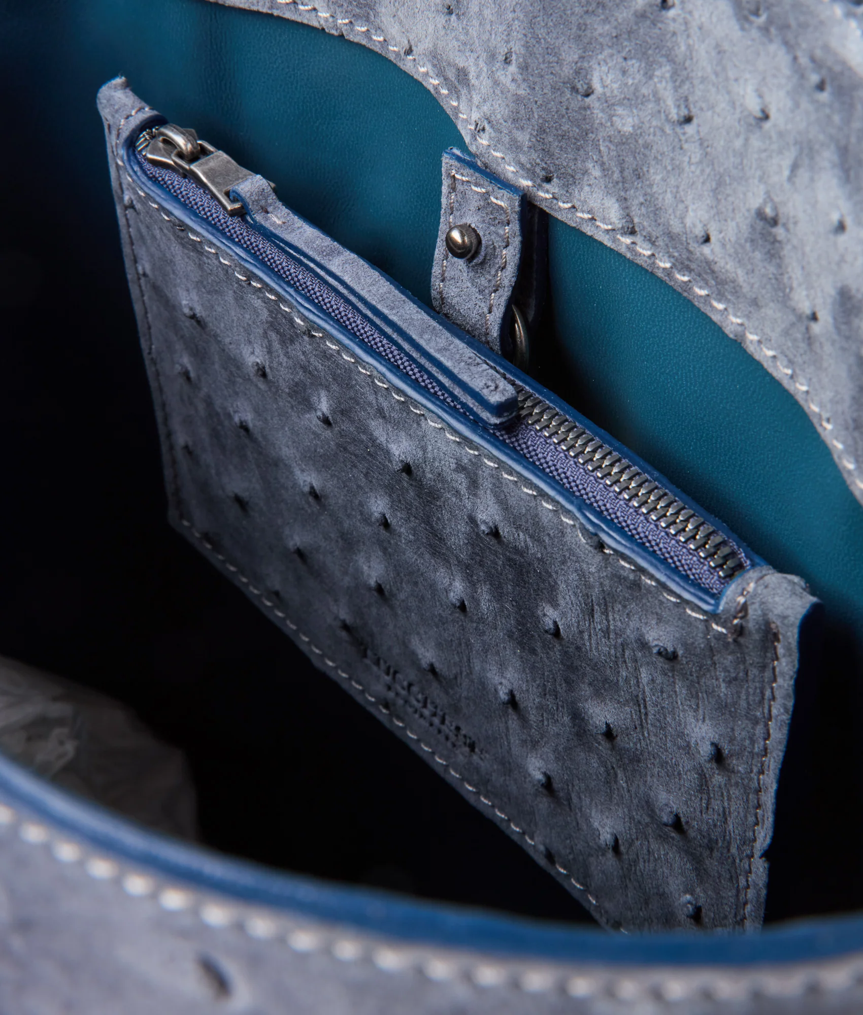 Large Lola Exotic Shopper :: Storm Blue