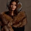 Pelliccia Handwarmer Scarf :: Brown