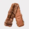 Pelliccia Handwarmer Scarf :: Brown